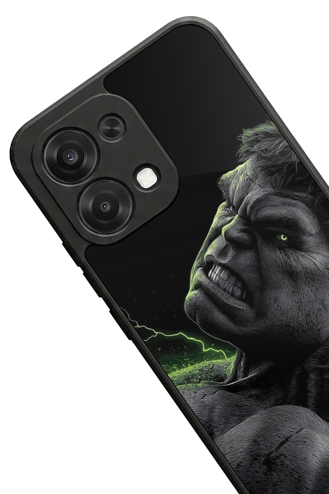 Oppo A6 Pro Uyumlu Hulk Tasarımlı Glossy Premium Kılıf
