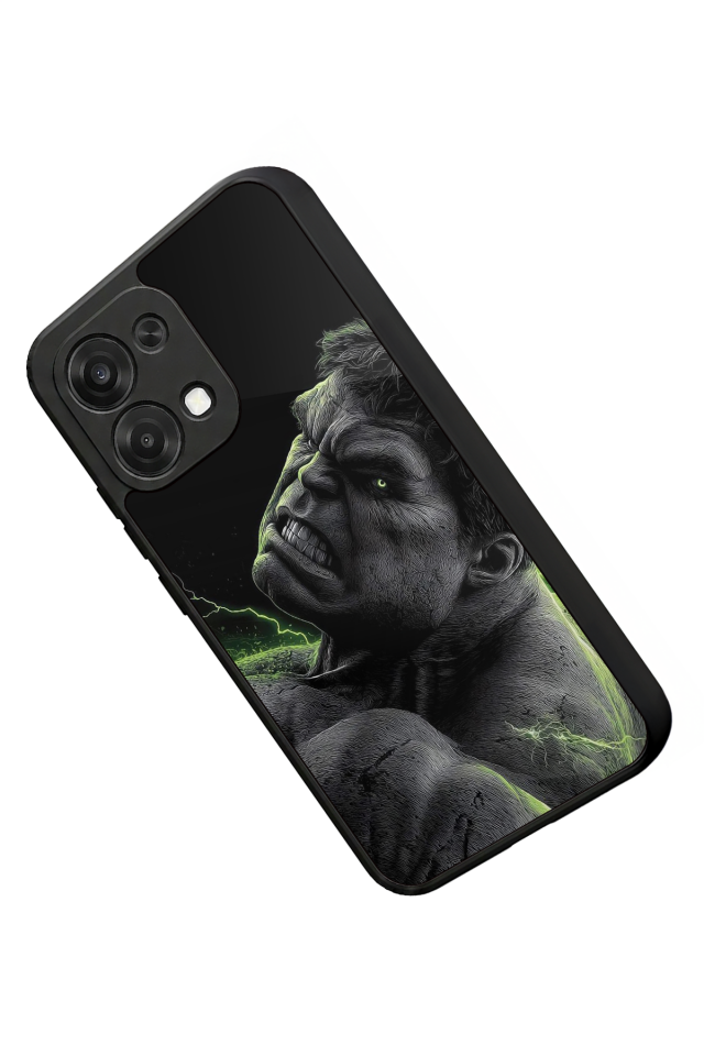 Oppo A6 Pro Uyumlu Hulk Tasarımlı Glossy Premium Kılıf