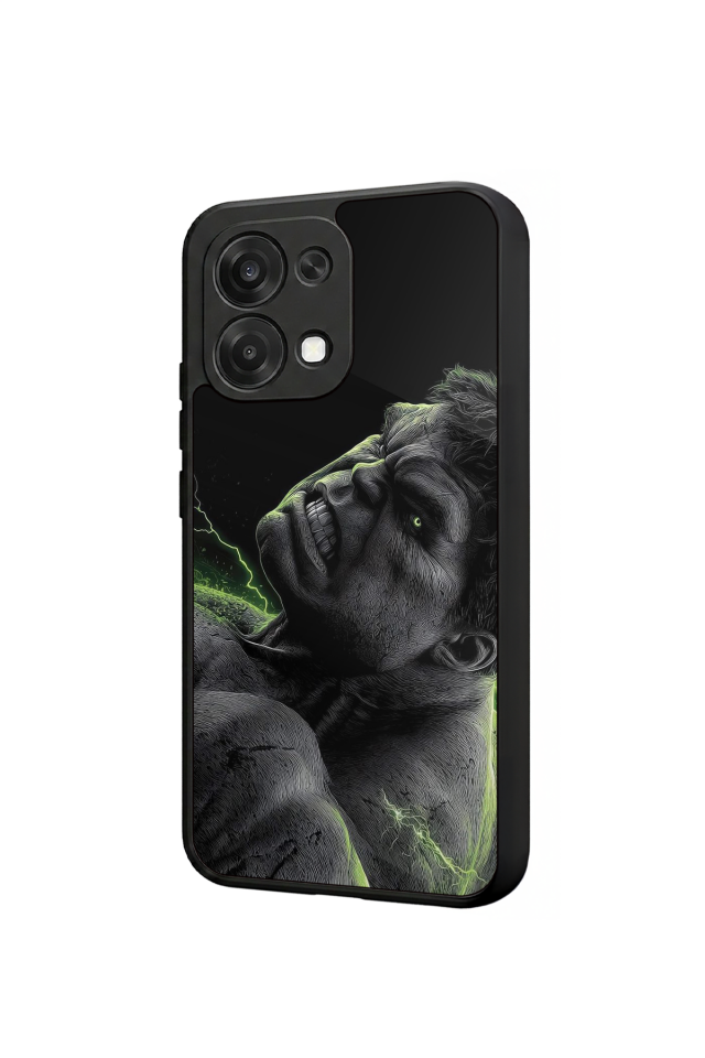 Oppo A6 Pro Uyumlu Hulk Tasarımlı Glossy Premium Kılıf