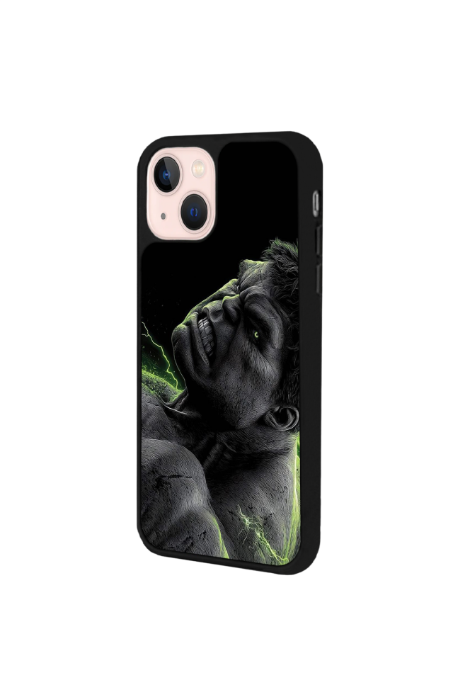 iPhone 13 Mini Uyumlu Hulk Tasarımlı Glossy Premium Kılıf