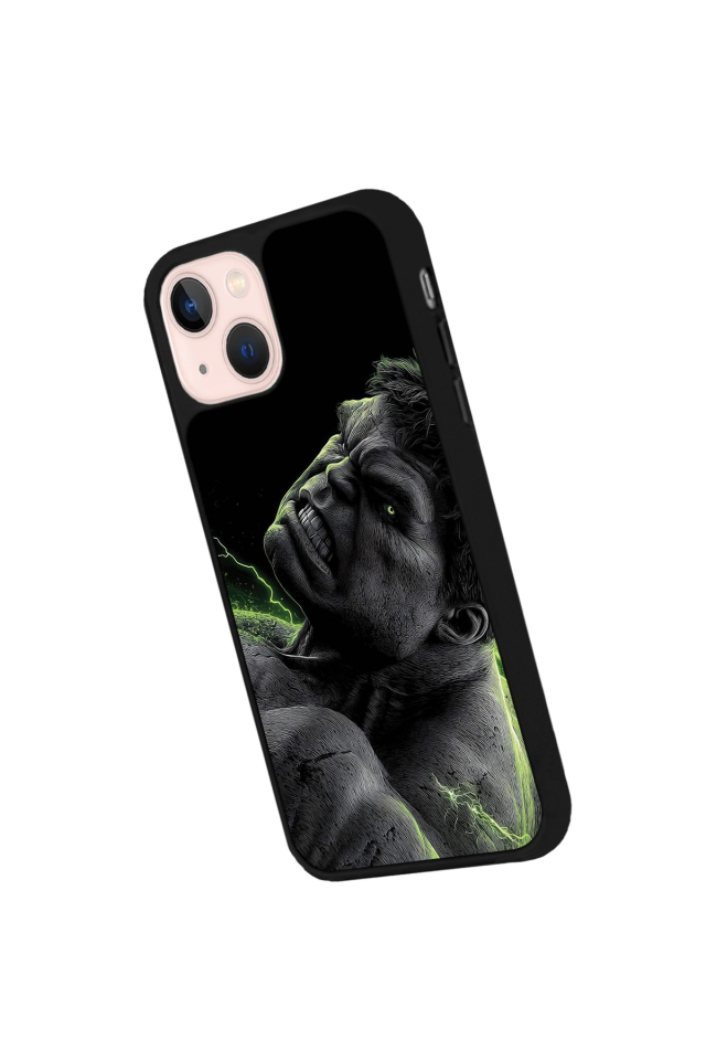 iPhone 13 Mini Uyumlu Hulk Tasarımlı Glossy Premium Kılıf