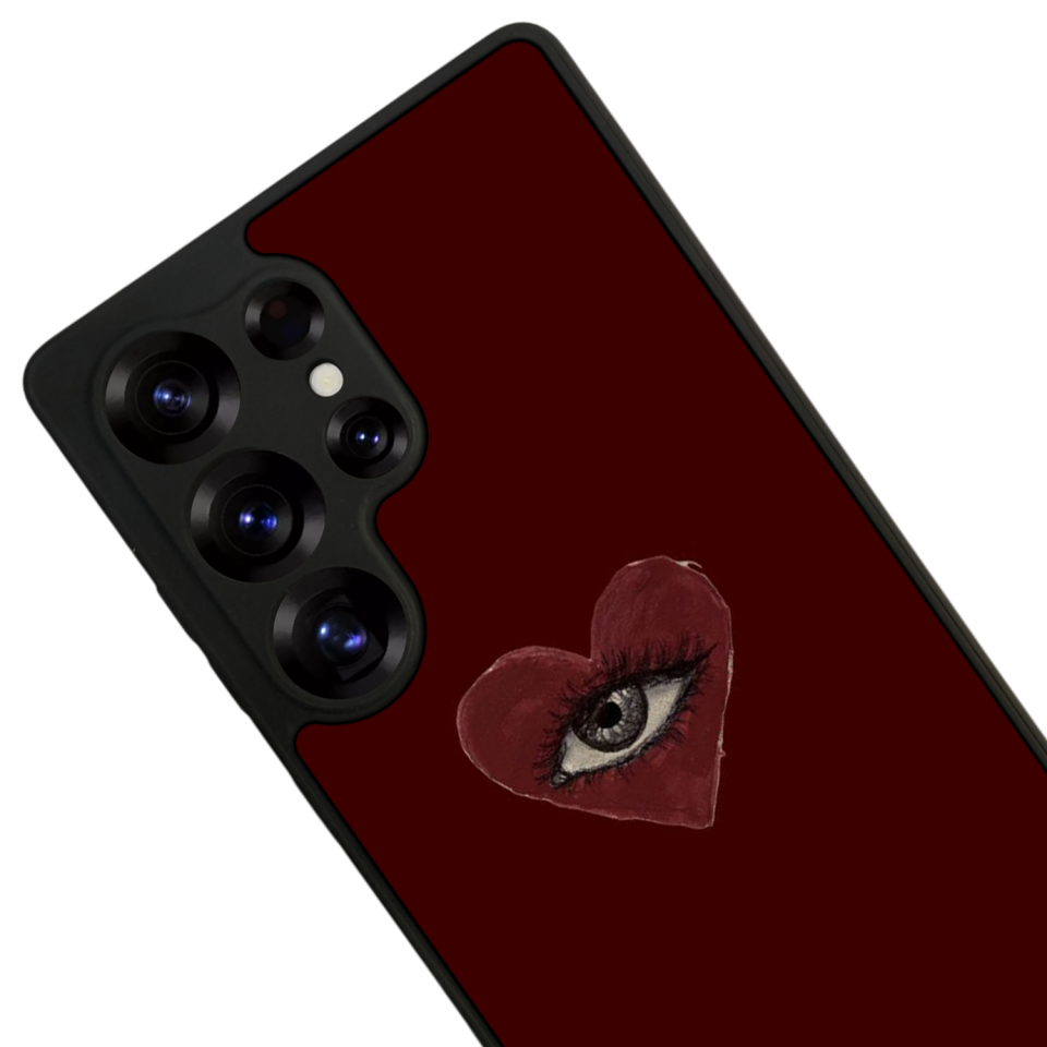 Samsung Galaxy S25 Ultra Uyumlu Kalp Love Tasarımlı Glossy Premium Kılıf