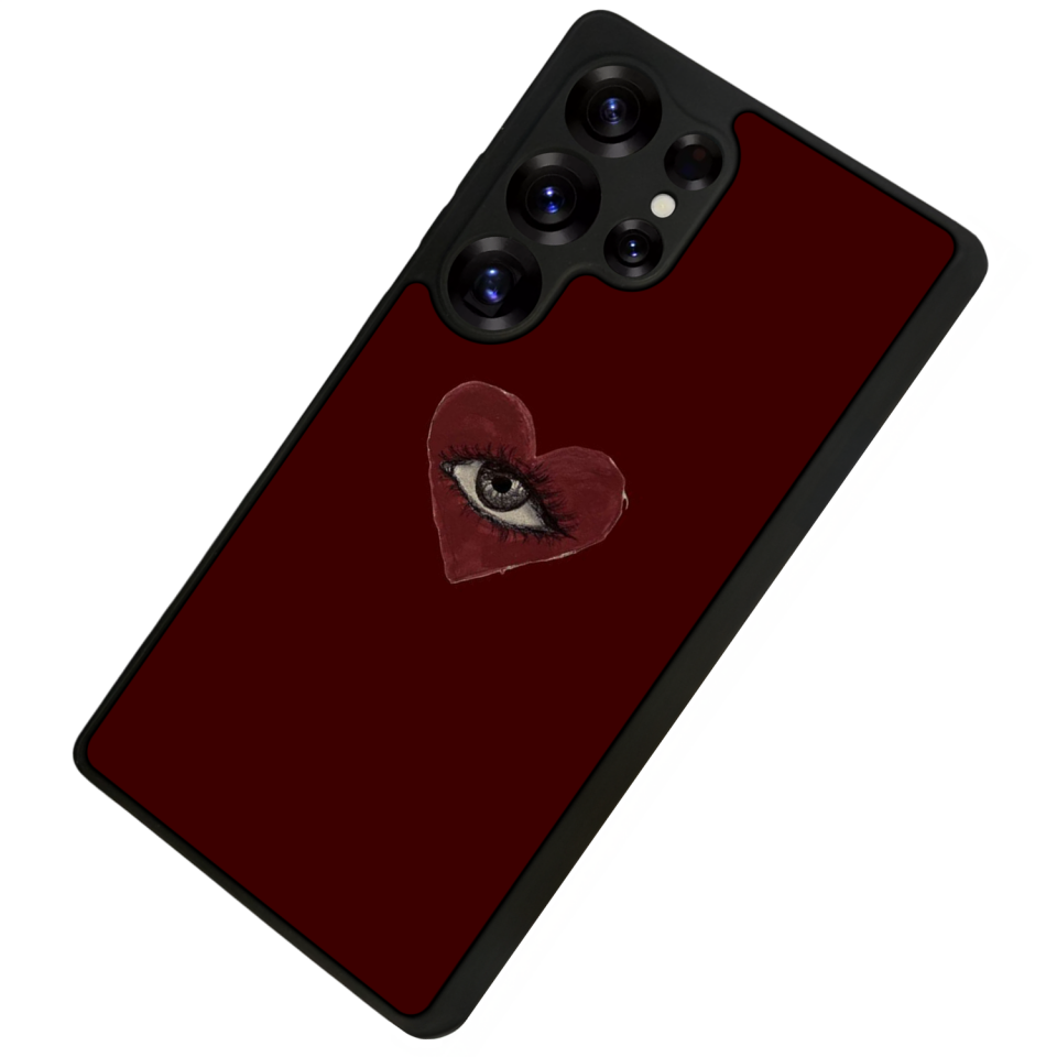 Samsung Galaxy S25 Ultra Uyumlu Kalp Love Tasarımlı Glossy Premium Kılıf