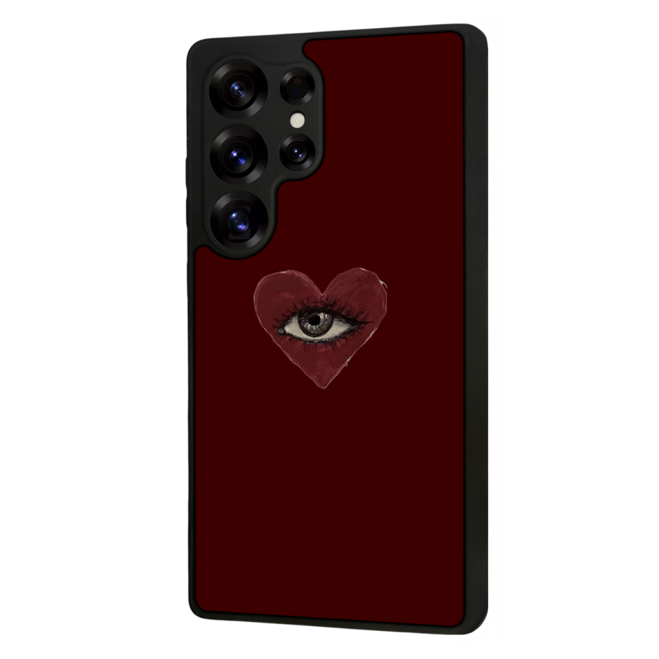 Samsung Galaxy S25 Ultra Uyumlu Kalp Love Tasarımlı Glossy Premium Kılıf