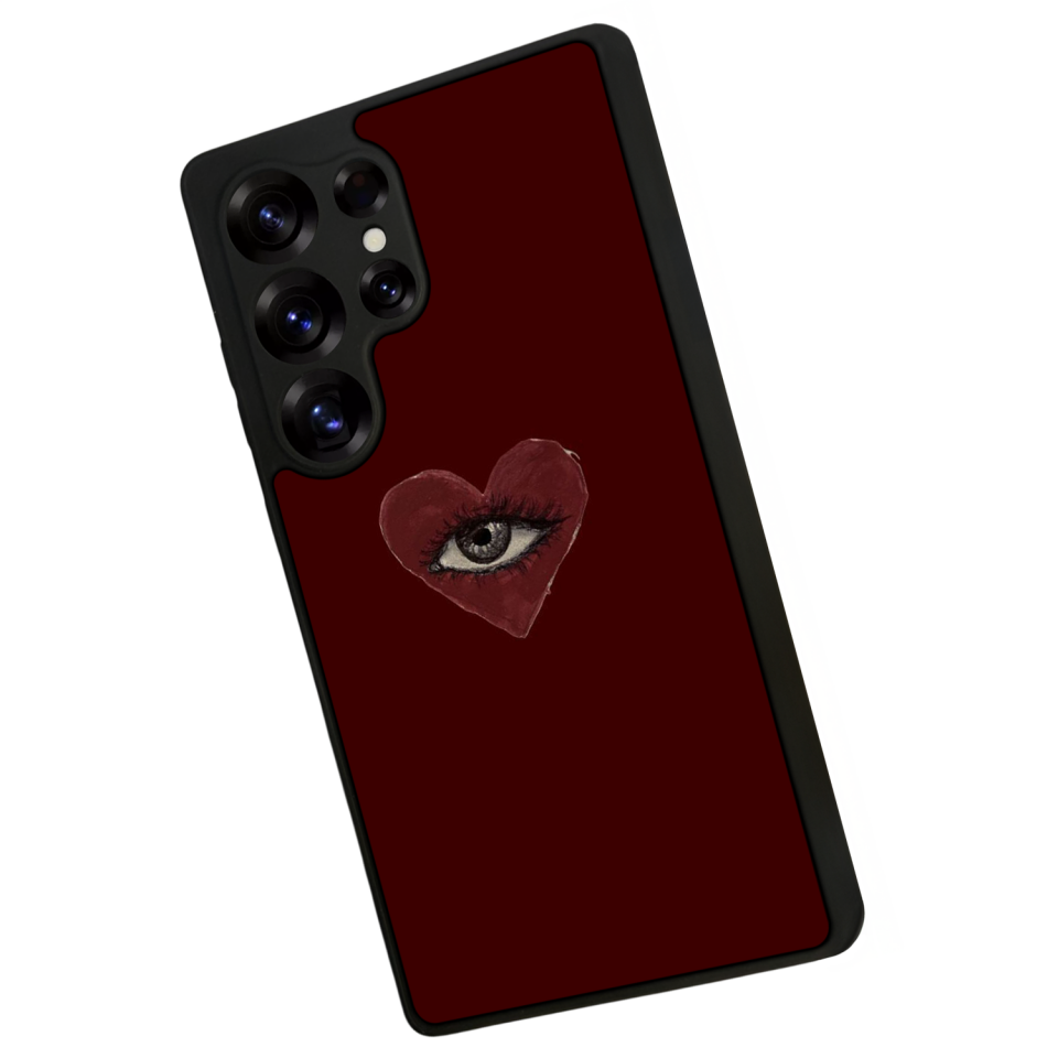 Samsung Galaxy S25 Ultra Uyumlu Kalp Love Tasarımlı Glossy Premium Kılıf