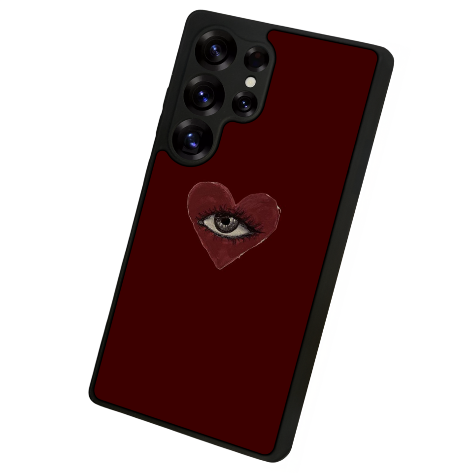 Samsung Galaxy S25 Ultra Uyumlu Kalp Love Tasarımlı Glossy Premium Kılıf