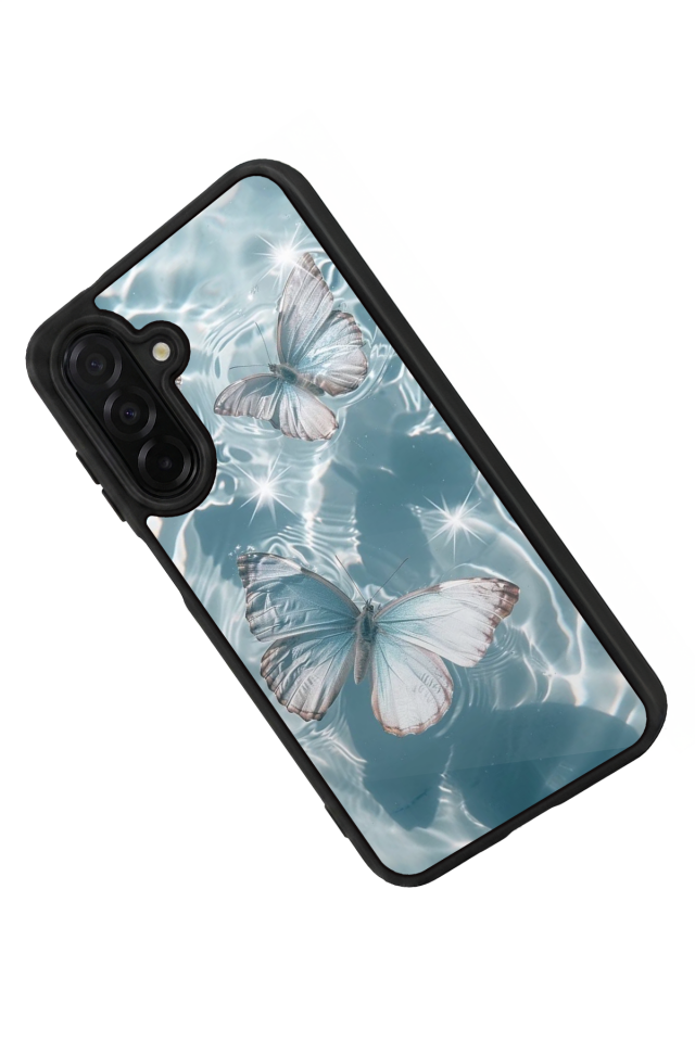 Samsung Galaxy A56 Uyumlu Kelebek Tasarımlı Glossy Premium Kılıf