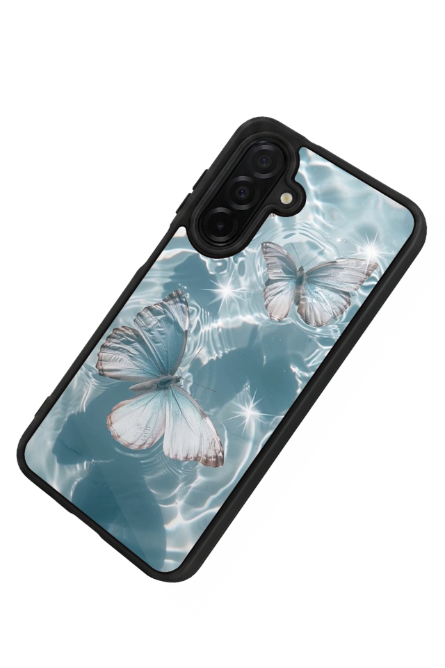 Samsung Galaxy A56 Uyumlu Kelebek Tasarımlı Glossy Premium Kılıf
