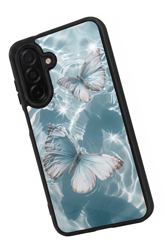 Samsung Galaxy A56 Uyumlu Kelebek Tasarımlı Glossy Premium Kılıf