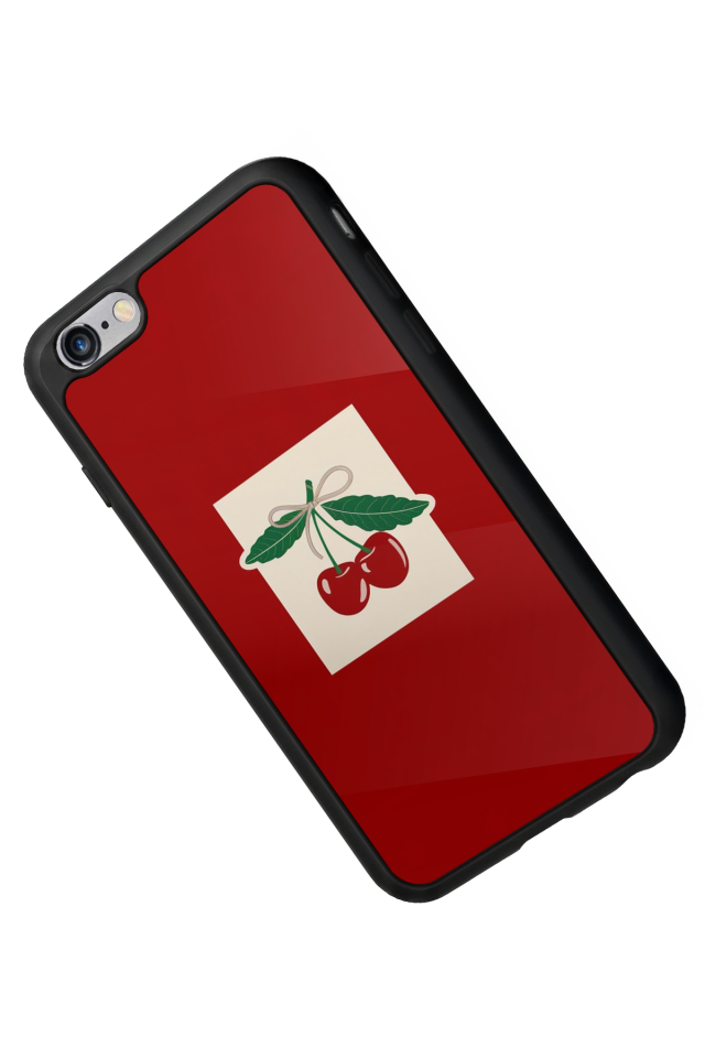 iPhone 6s Plus Uyumlu Kiraz Tasarımlı Glossy Premium Kılıf