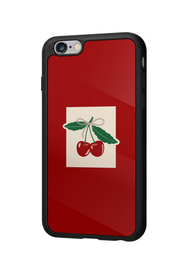 iPhone 6s Plus Uyumlu Kiraz Tasarımlı Glossy Premium Kılıf