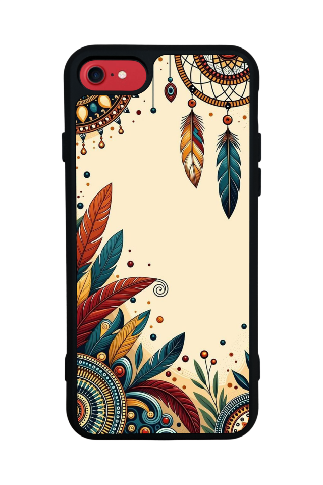 iPhone 7 Uyumlu Mandala Tasarımlı Glossy Premium Kılıf