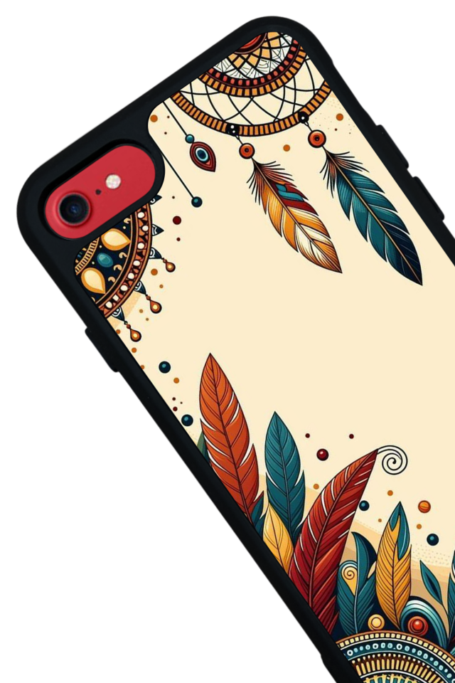 iPhone 7 Uyumlu Mandala Tasarımlı Glossy Premium Kılıf
