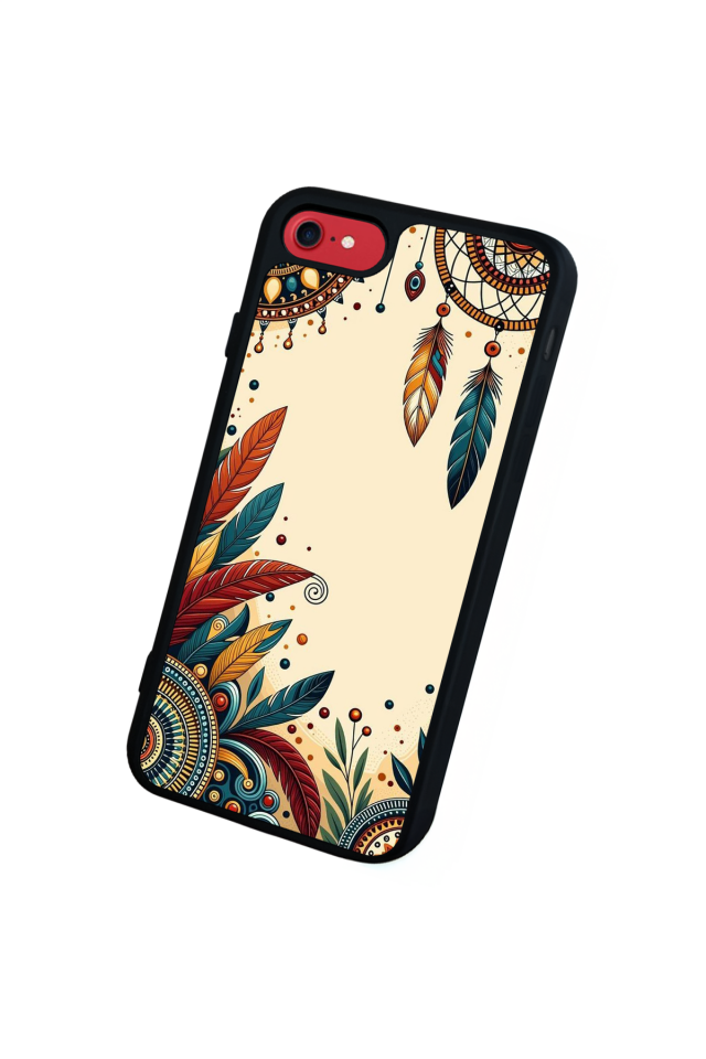 iPhone 7 Uyumlu Mandala Tasarımlı Glossy Premium Kılıf