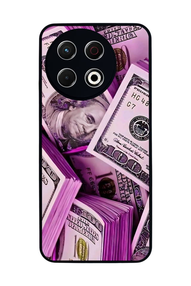 Tecno Spark 30 Pro Uyumlu Money Para Tasarımlı Glossy Premium Kılıf