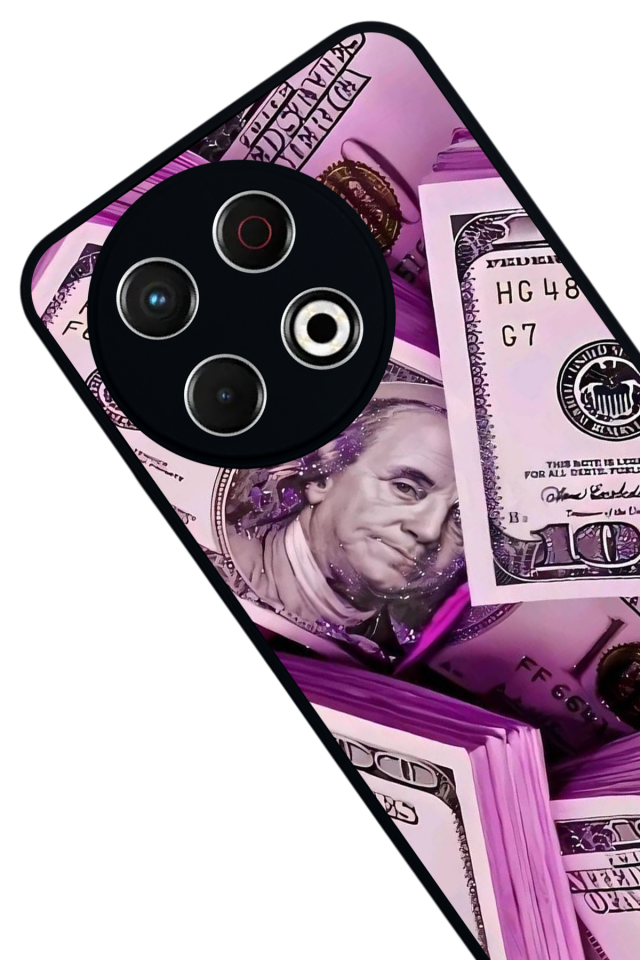 Tecno Spark 30 Pro Uyumlu Money Para Tasarımlı Glossy Premium Kılıf