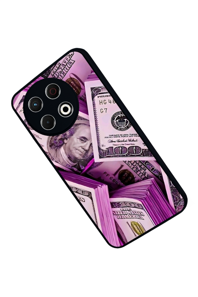 Tecno Spark 30 Pro Uyumlu Money Para Tasarımlı Glossy Premium Kılıf