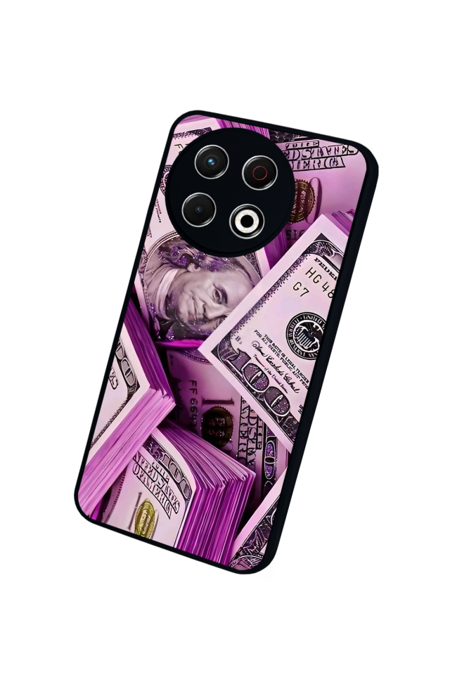 Tecno Spark 30 Pro Uyumlu Money Para Tasarımlı Glossy Premium Kılıf