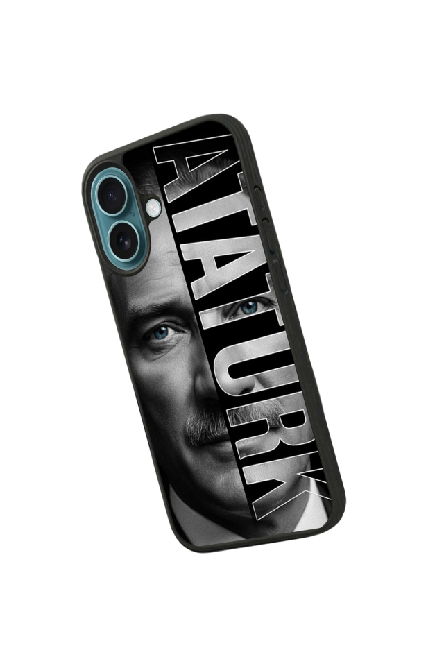 iPhone 16 Uyumlu Mustafa Kemal Ataturk Tasarımlı Glossy Premium Kılıf
