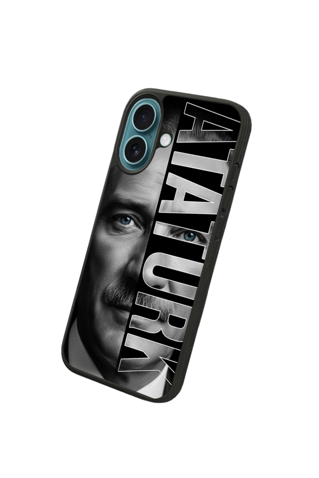 iPhone 16 Uyumlu Mustafa Kemal Ataturk Tasarımlı Glossy Premium Kılıf