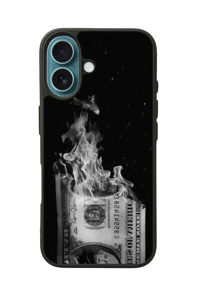 iPhone 16 Plus Uyumlu Para Tasarımlı Glossy Premium Kılıf