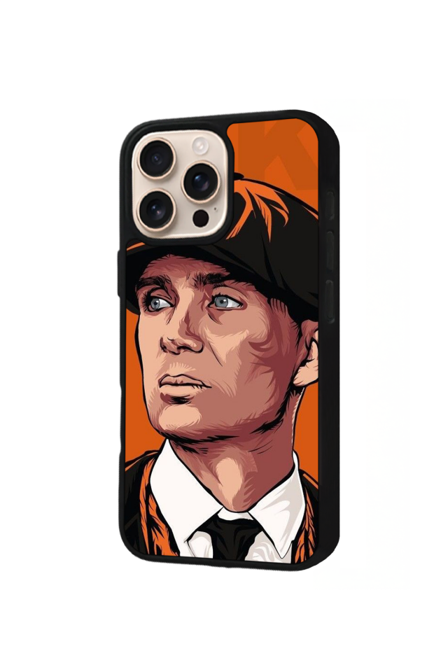 iPhone 16 Pro Uyumlu Peaky Blinders Tasarımlı Glossy Premium Kılıf