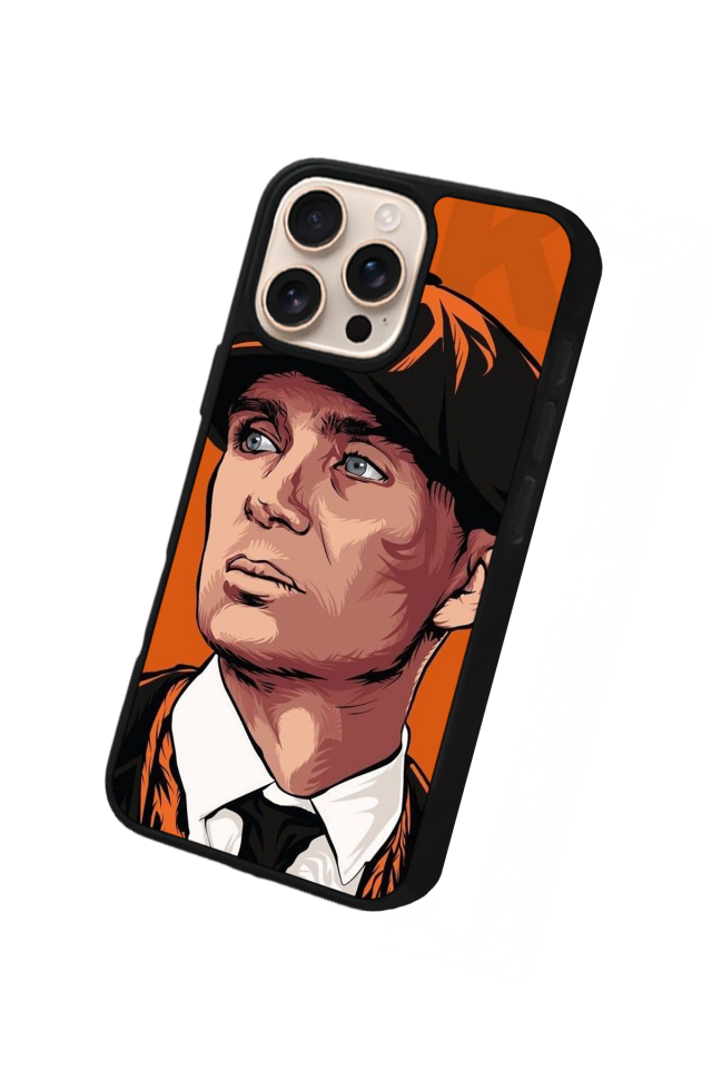 iPhone 16 Pro Uyumlu Peaky Blinders Tasarımlı Glossy Premium Kılıf