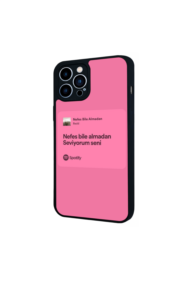 iPhone 12 Pro Max Uyumlu Sarki Sozleri Tasarımlı Glossy Premium Kılıf