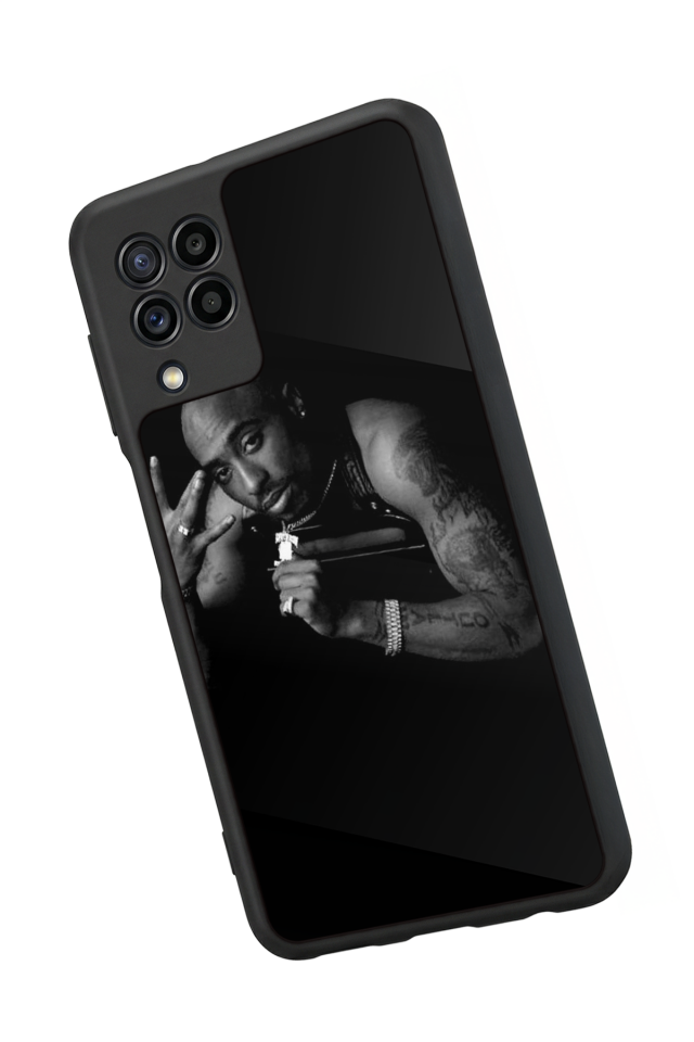 Samsung Galaxy M22 Uyumlu Tupac Tasarımlı Glossy Premium Kılıf