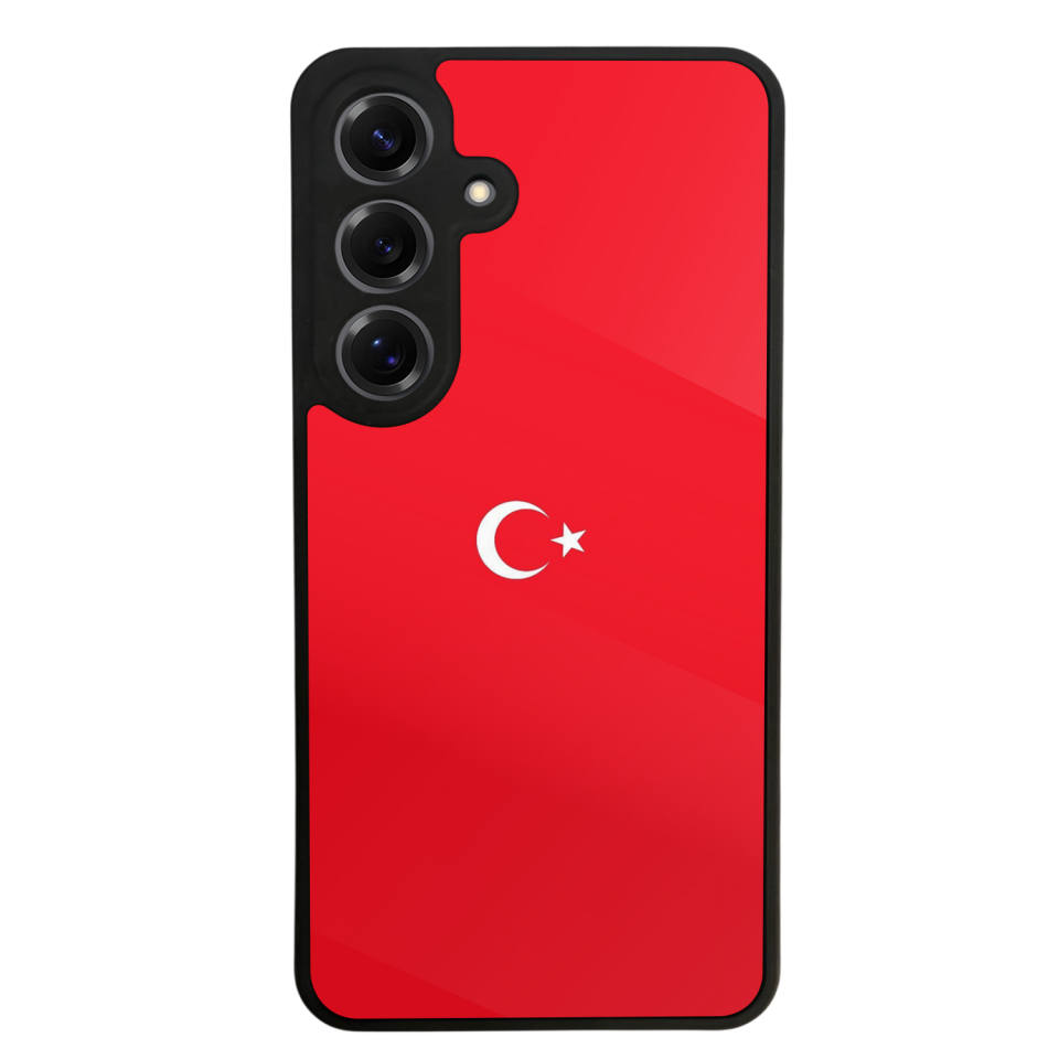 Samsung Galaxy S25 Uyumlu Türk Bayragi Tasarımlı Glossy Premium Kılıf