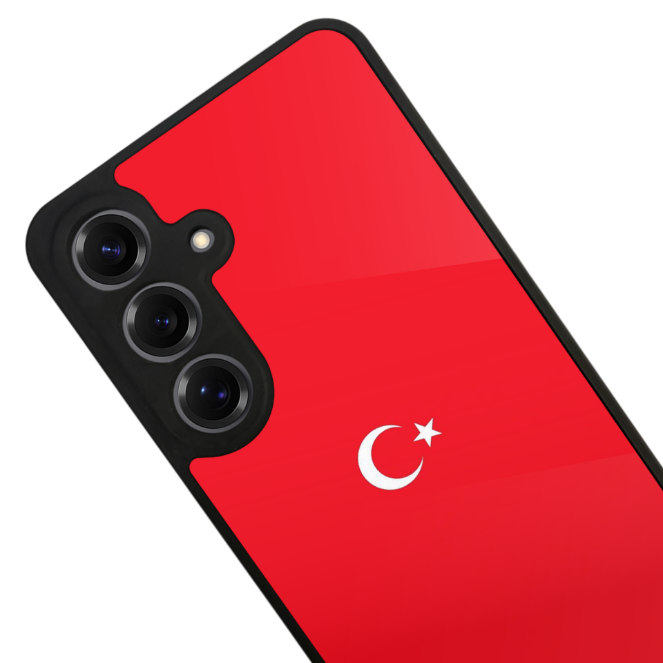 Samsung Galaxy S25 Uyumlu Türk Bayragi Tasarımlı Glossy Premium Kılıf