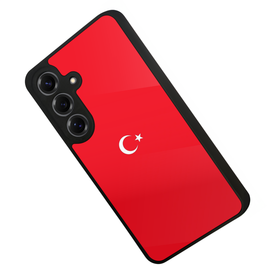 Samsung Galaxy S25 Uyumlu Türk Bayragi Tasarımlı Glossy Premium Kılıf