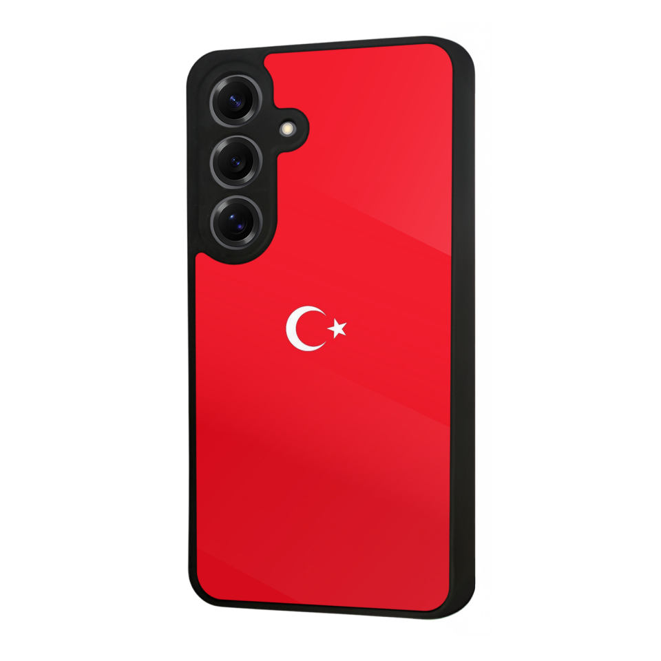 Samsung Galaxy S25 Uyumlu Türk Bayragi Tasarımlı Glossy Premium Kılıf