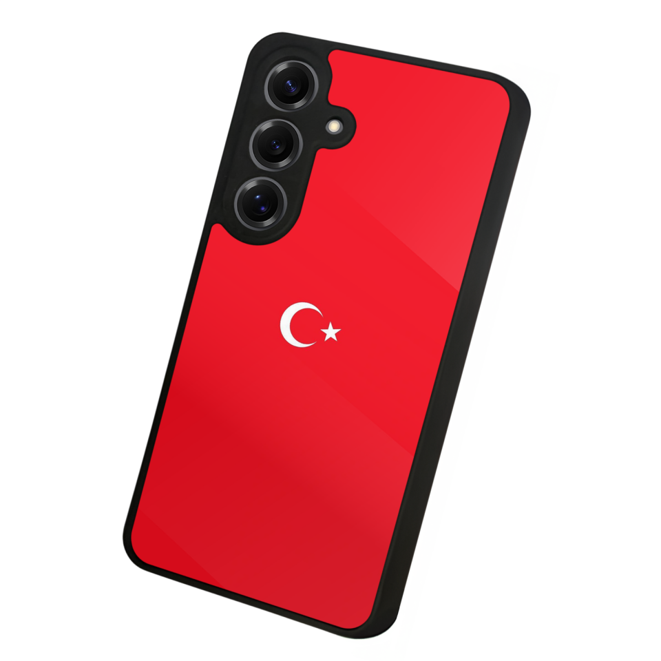 Samsung Galaxy S25 Uyumlu Türk Bayragi Tasarımlı Glossy Premium Kılıf
