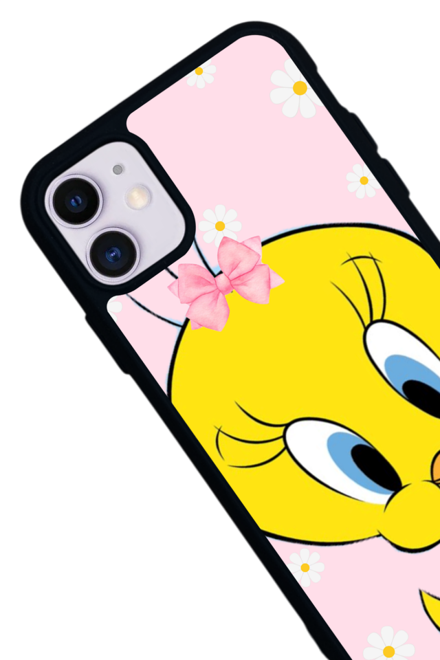 iPhone 11 Uyumlu Tweety Tasarımlı Glossy Premium Kılıf