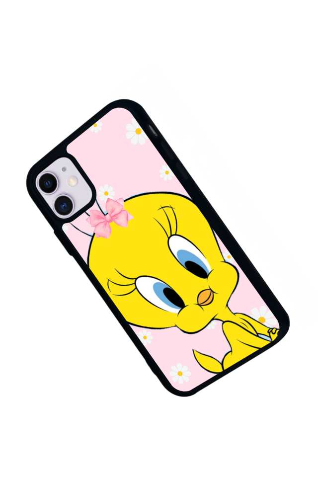 iPhone 11 Uyumlu Tweety Tasarımlı Glossy Premium Kılıf
