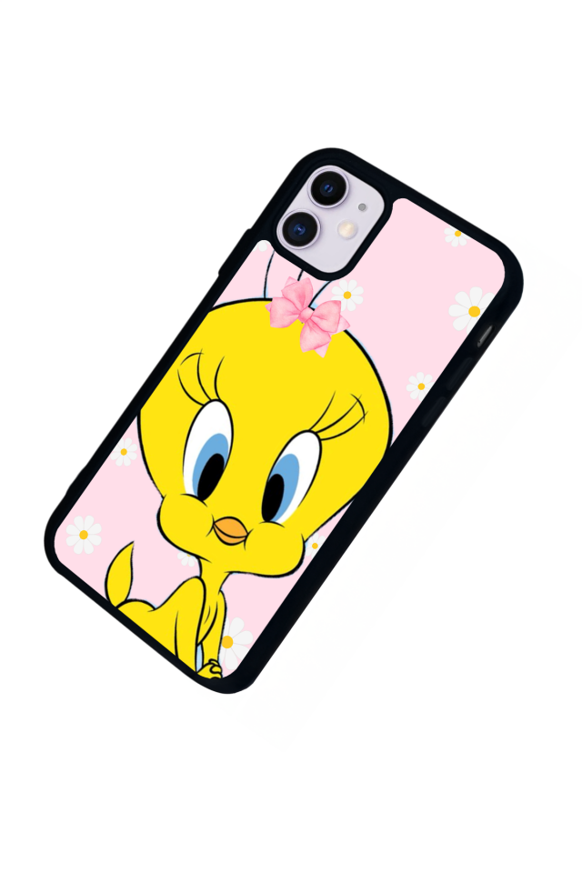 iPhone 11 Uyumlu Tweety Tasarımlı Glossy Premium Kılıf