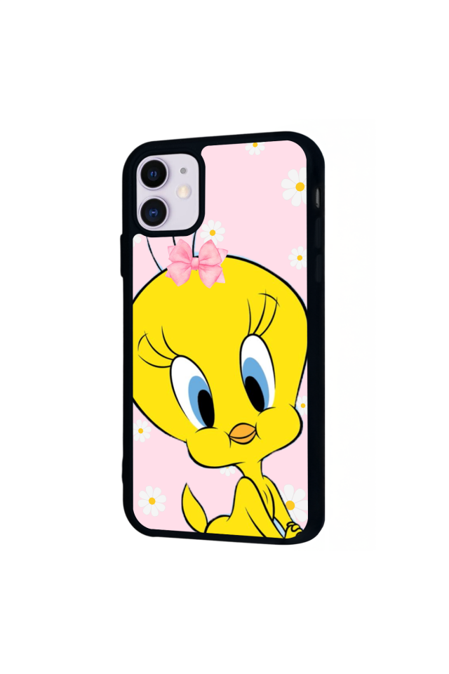 iPhone 11 Uyumlu Tweety Tasarımlı Glossy Premium Kılıf