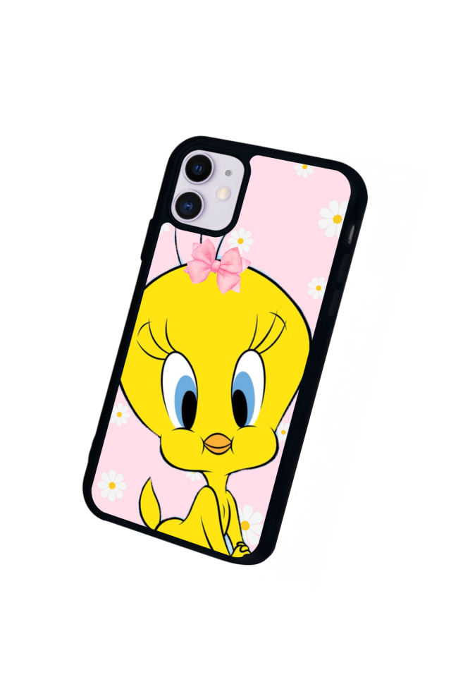 iPhone 11 Uyumlu Tweety Tasarımlı Glossy Premium Kılıf