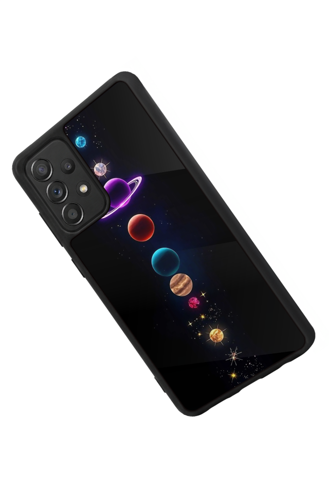 Samsung Galaxy A72 Uyumlu Uzay Tasarımlı Glossy Premium Kılıf
