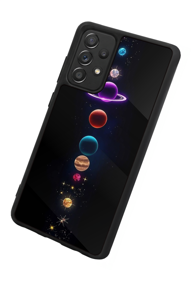 Samsung Galaxy A72 Uyumlu Uzay Tasarımlı Glossy Premium Kılıf