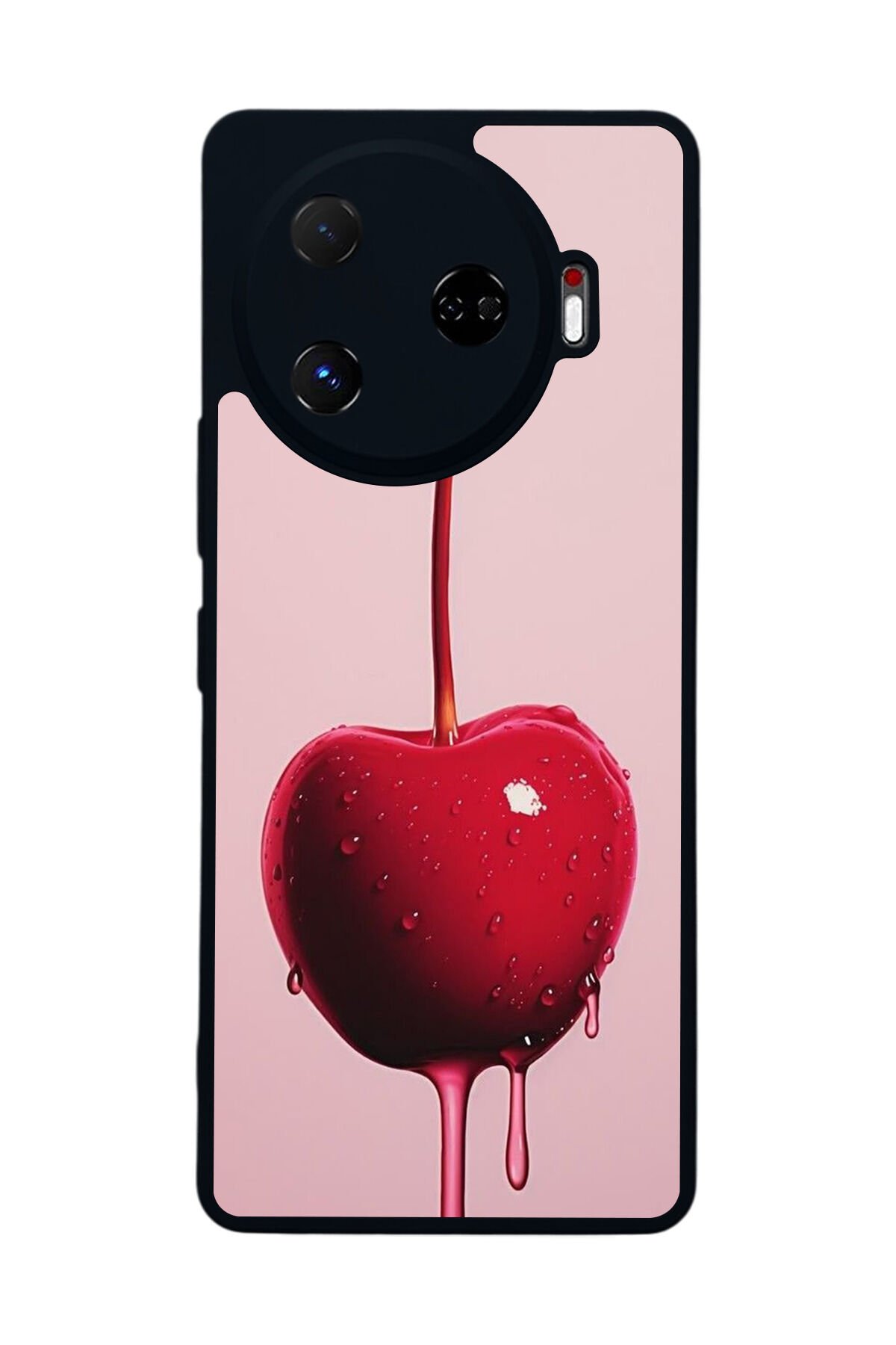 Tecno Camon 30 Pro Uyumlu Kiraz Tasarımlı Glossy Premium Kılıf
