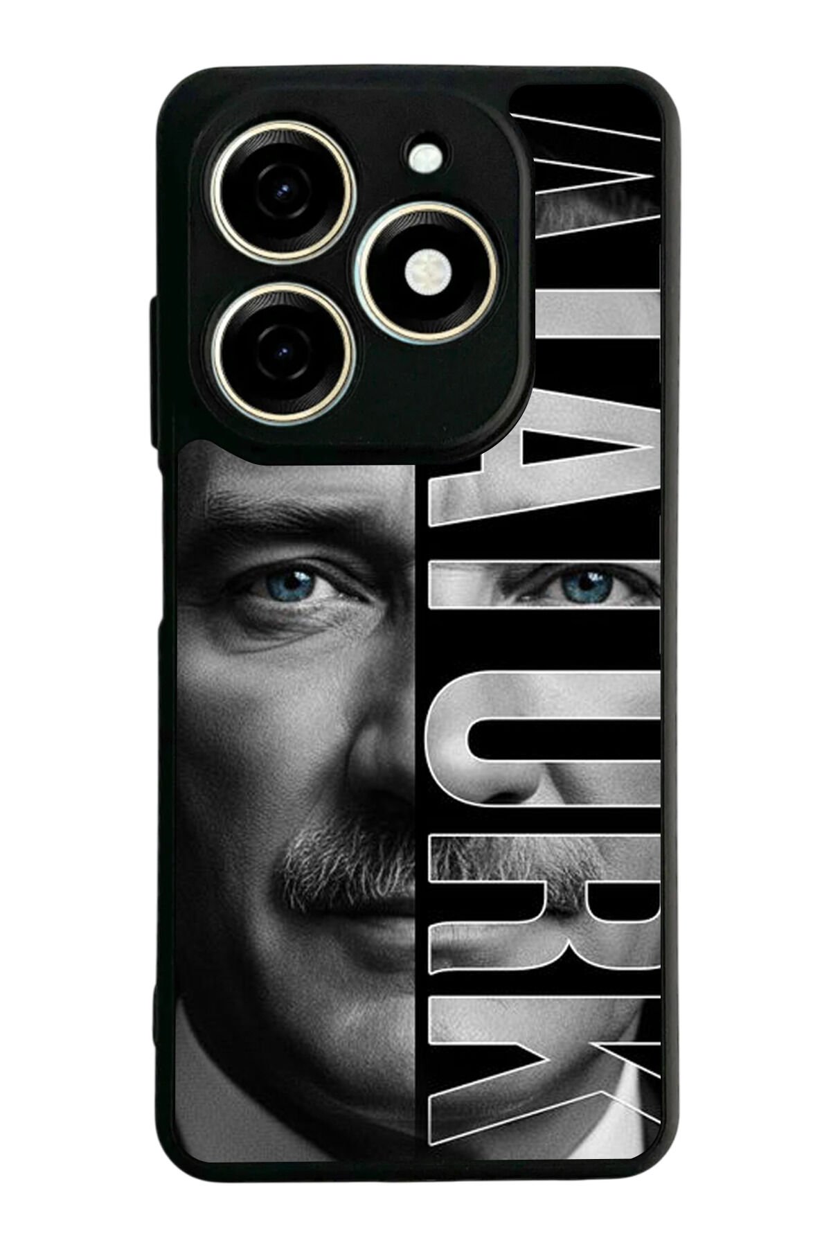 Infınıx Smart 8 Pro Uyumlu Mustafa Kemal Ataturk Tasarımlı Glossy Premium Kılıf