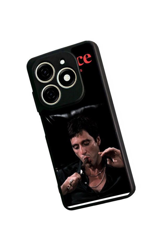 Infınıx Smart 8 Pro Uyumlu Scarface Tasarımlı Glossy Premium Kılıf