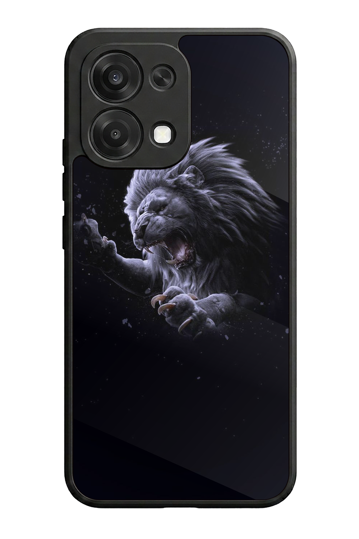 Oppo A6 Pro Uyumlu Aslan Tasarımlı Glossy Premium Kılıf