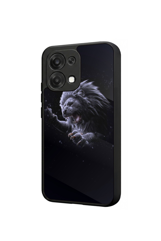 Oppo A6 Pro Uyumlu Aslan Tasarımlı Glossy Premium Kılıf