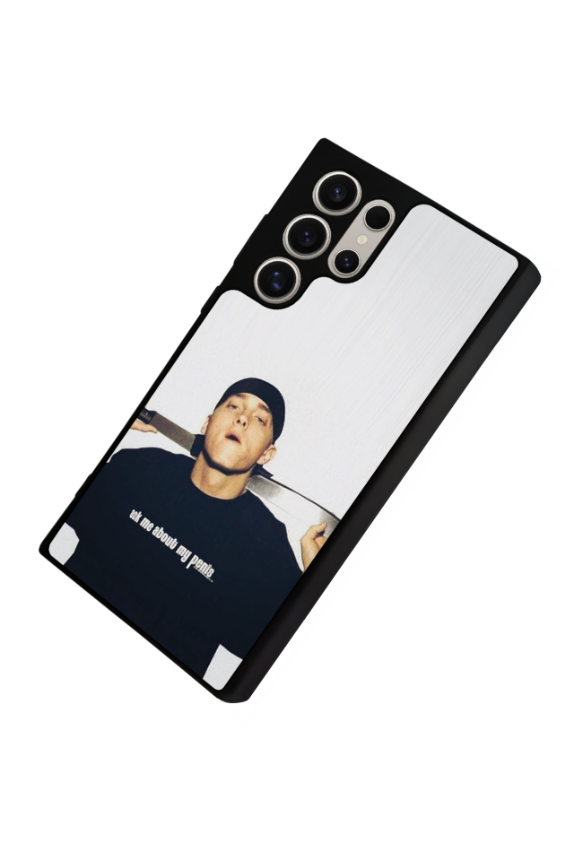 Samsung Galaxy S23 Ultra Uyumlu Eminem Tasarımlı Glossy Premium Kılıf