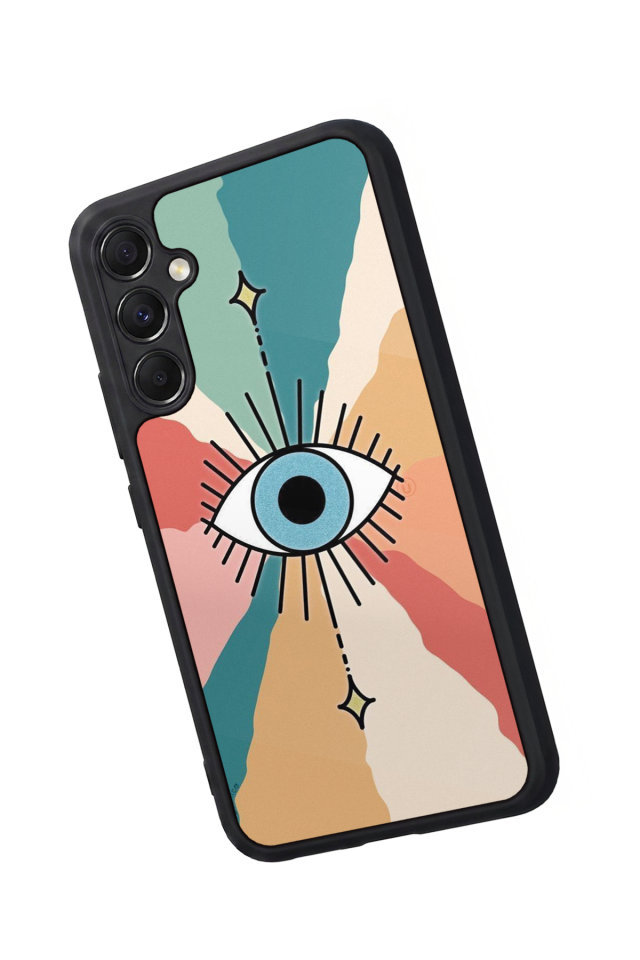 Samsung Galaxy A34 Uyumlu Göz Tasarımlı Glossy Premium Kılıf