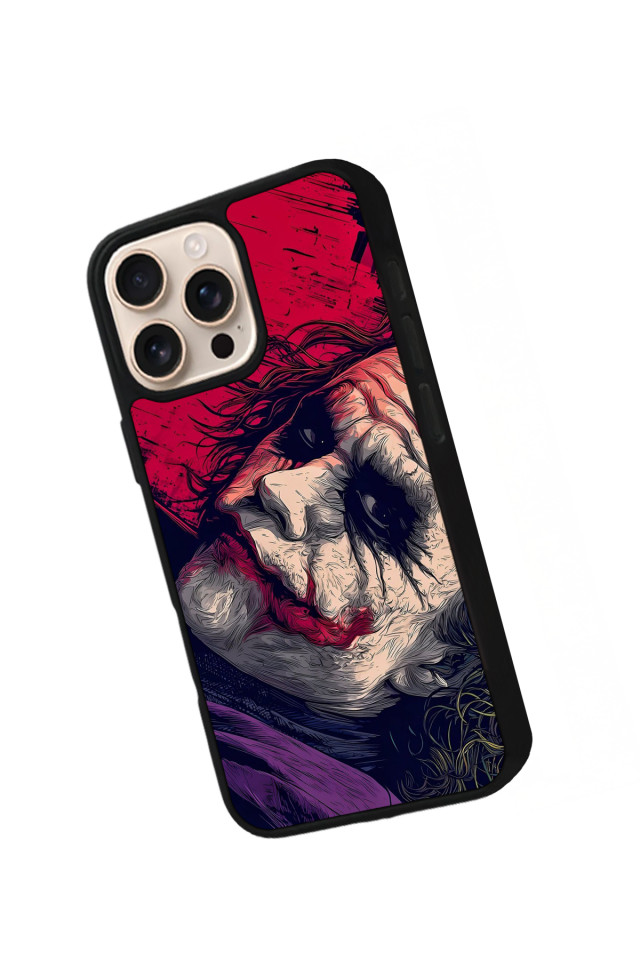 iPhone 14 Pro Max Uyumlu Joker Tasarımlı Glossy Premium Kılıf