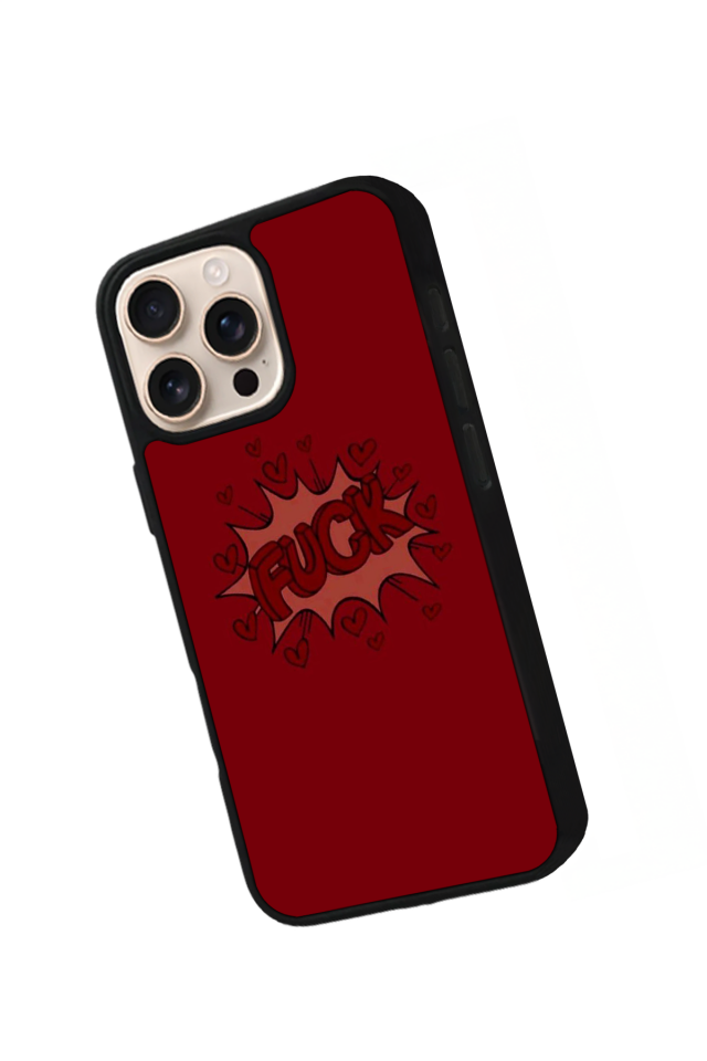 iPhone 15 Pro Uyumlu Kalp Love Tasarımlı Glossy Premium Kılıf